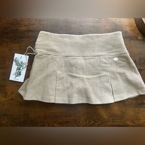 Guizio X Champion Beige Ribbed Knit skirt